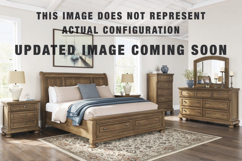 Feddinger Sleigh Bed. Dresser Bedroom Set