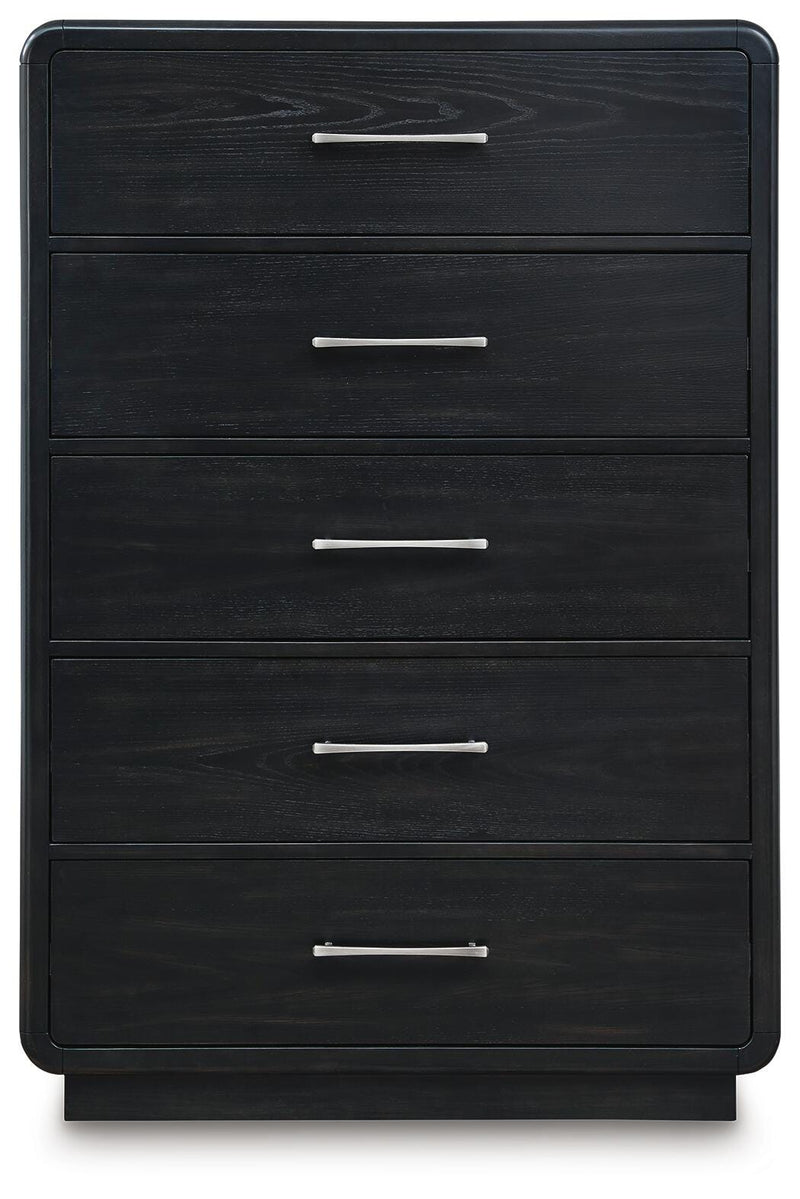 Rowanbeck Upholstered Panel Bed Bedroom Set