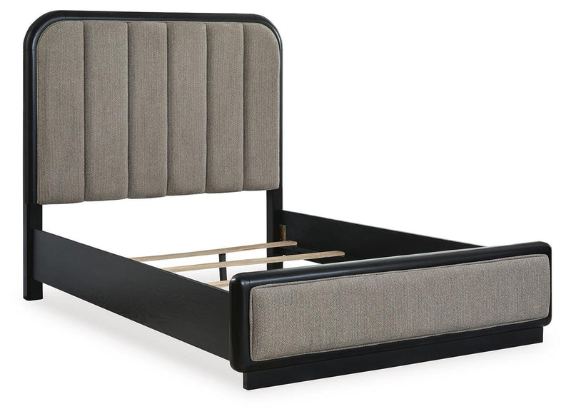 Rowanbeck Upholstered Panel Bed Bedroom Set
