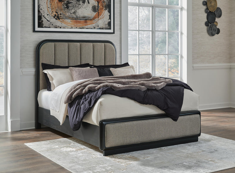 Rowanbeck Upholstered Panel Bed Bedroom Set