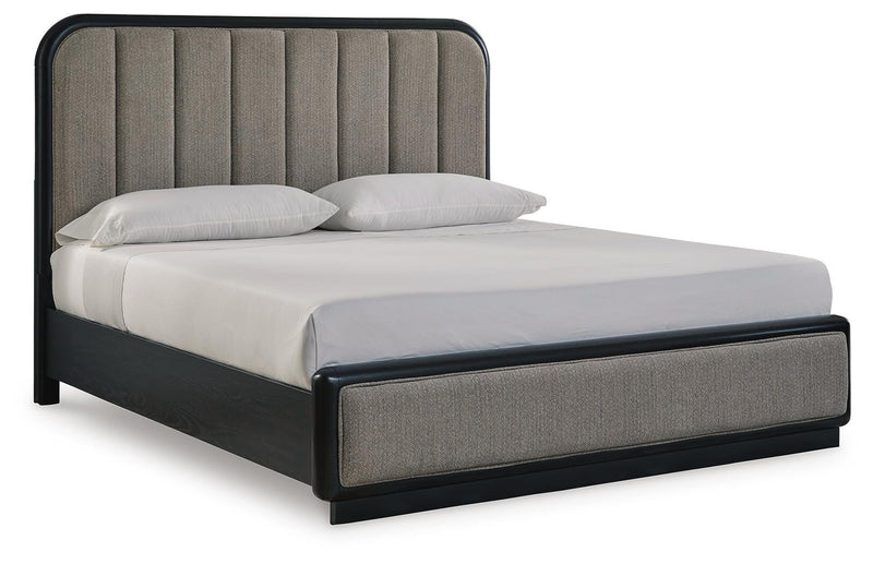 Rowanbeck Upholstered Panel Bed Bedroom Set