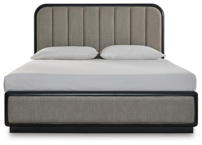 Rowanbeck Upholstered Panel Bed Bedroom Set
