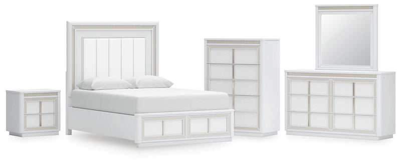 Chalanna Upholstered Storage Bed Bedroom Set
