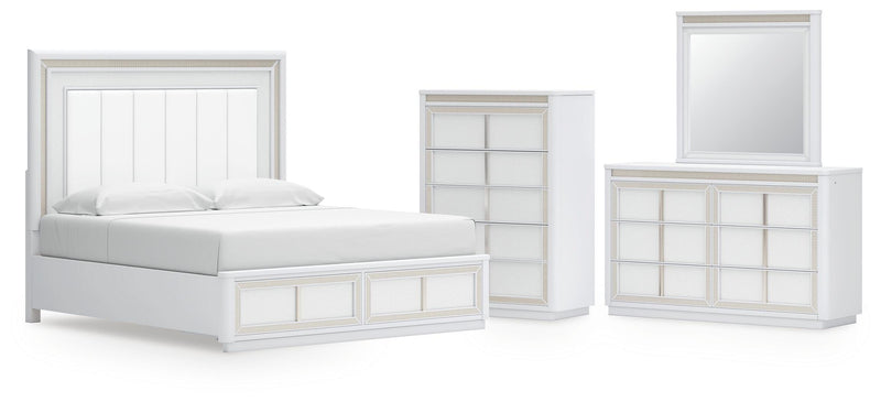 Chalanna Upholstered Storage Bed Bedroom Set