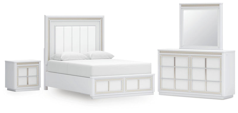 Chalanna Upholstered Storage Bed Bedroom Set