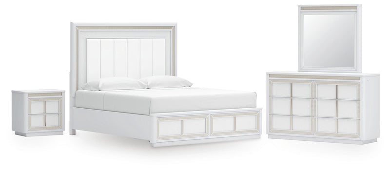 Chalanna Upholstered Storage Bed Bedroom Set