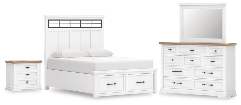 Ashbryn Panel Storage Bed Bedroom Set