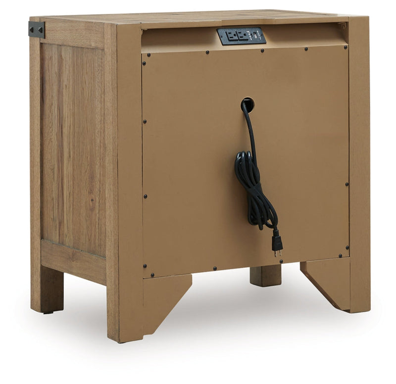 Ridgester Three Drawer Night Stand