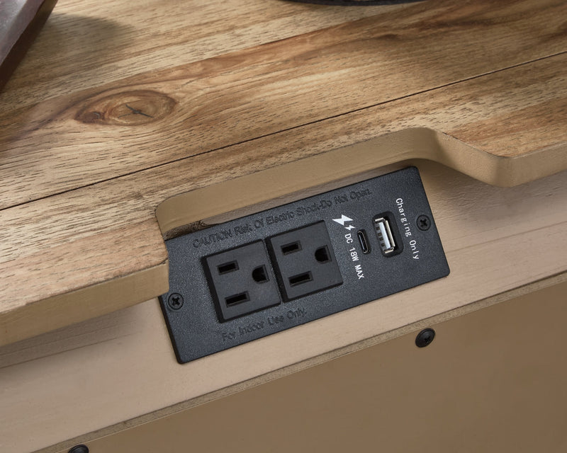 Ridgester Three Drawer Night Stand