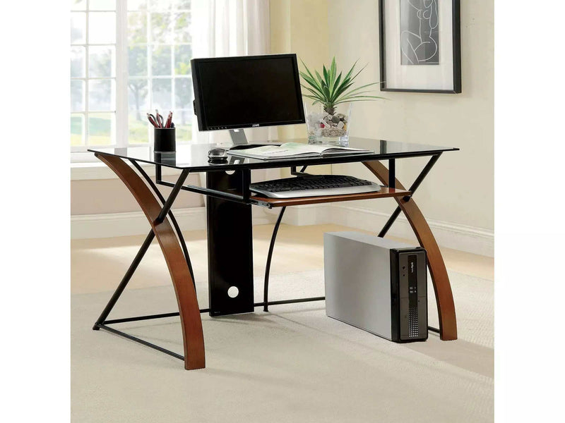Baden Oak & Black Computer Desk