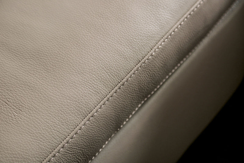 Balderico Taupe Real Italian Leather Power Reclining Sofa & Loveseat