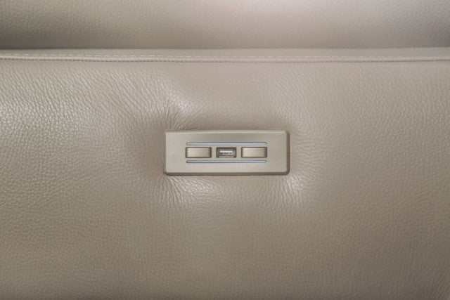 Balderico Taupe Real Italian Leather Power Reclining Sofa