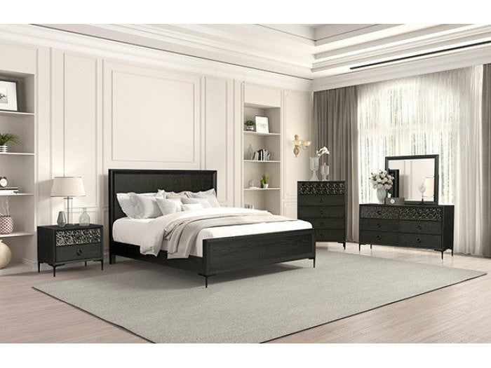 Bashford Espresso Queen 5 Piece Bedroom Set w/Chest