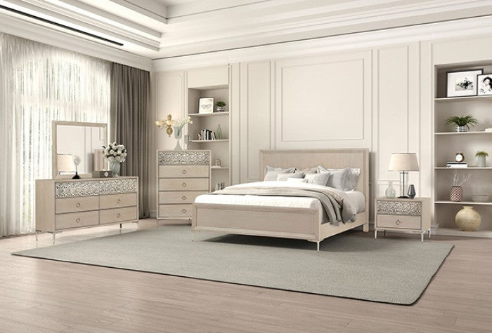 Bashford Natural Oak Queen Bed