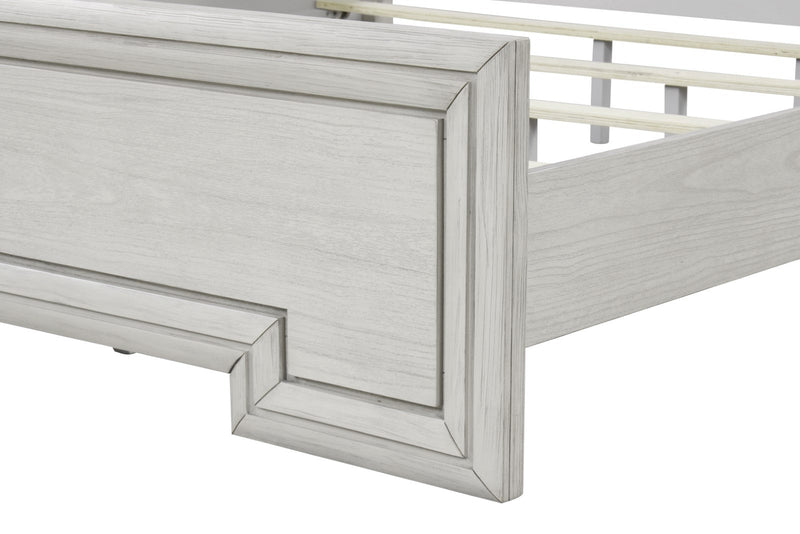 Basilone White Queen 5 Piece Bedroom Set w/2 Nightstands