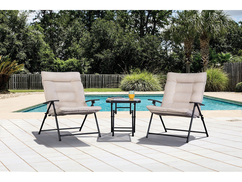 Bastia Beige 3 Pc. Conversation Set
