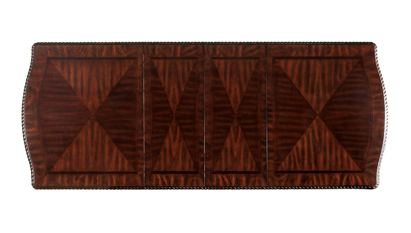 Bellagio Brown Cherry Wooden/Leatherette Uph. Dining Room Set / 7-piece