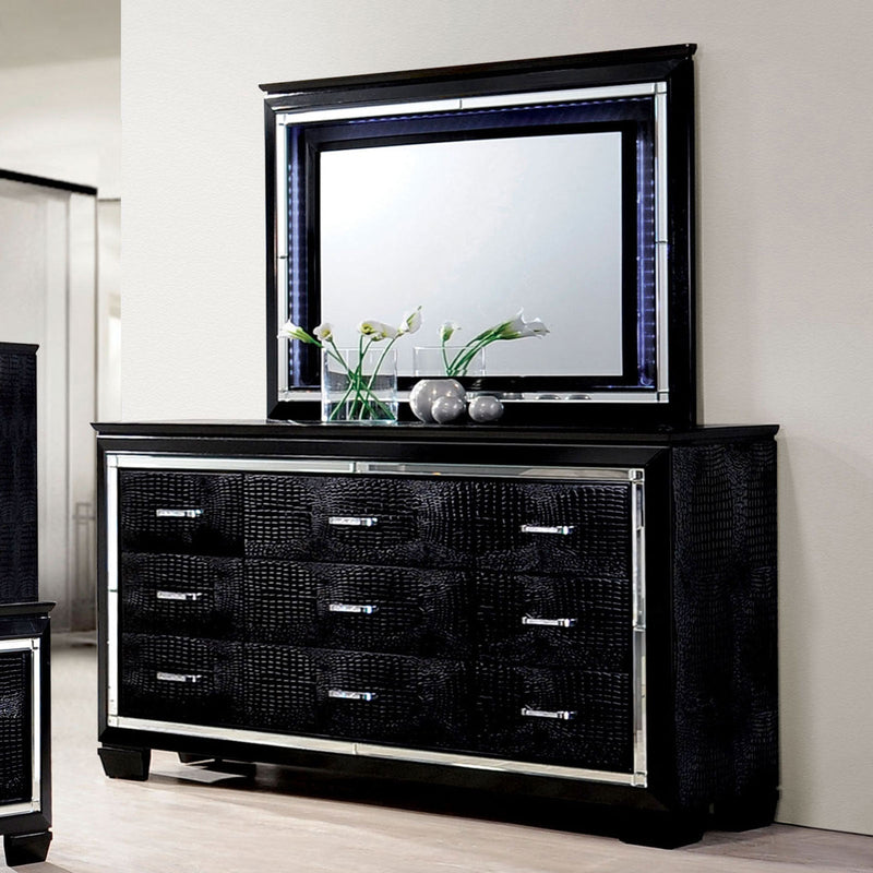 Bellanova Black 5 Pc. Queen Bedroom Set w/ Chest