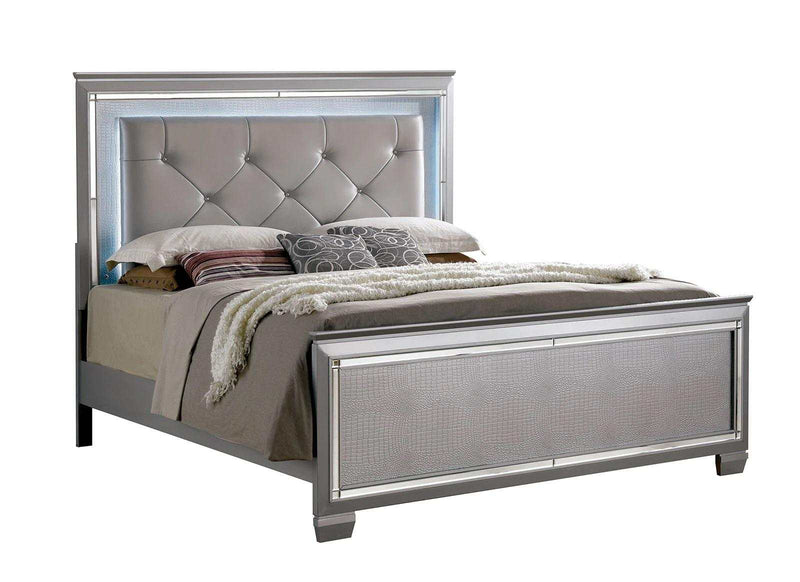 Bellanova Silver Queen Bedroom Set / 4pc