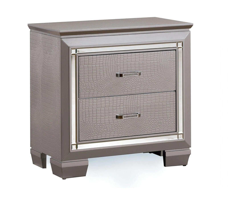 Bellanova Silver Queen Bedroom Set / 5pc