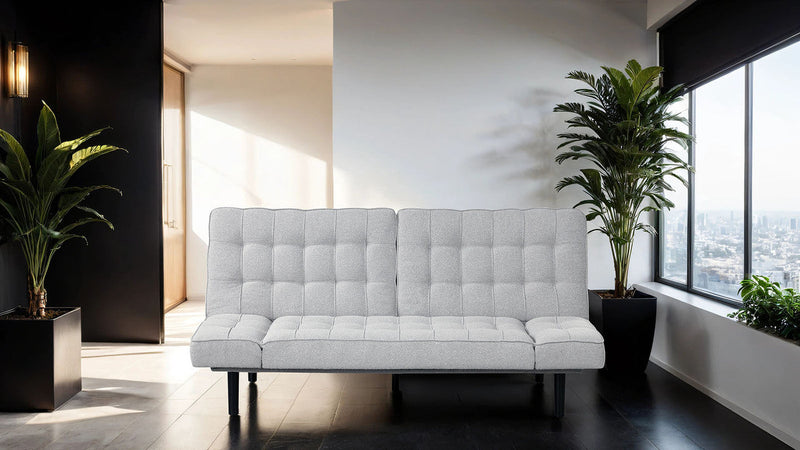 Bellevue Light Gray Futon Sofa