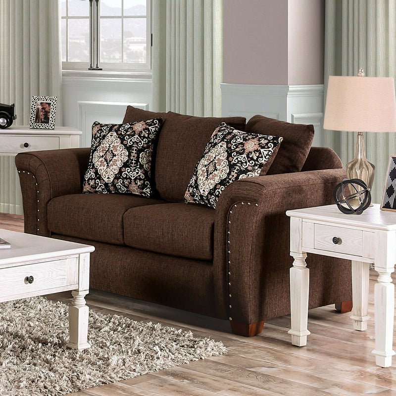 Belsize Chocolate/Tan Sofa & Loveseat
