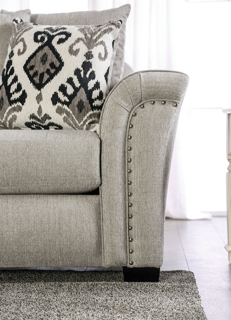 Belsize Light Taupe/Black Loveseat