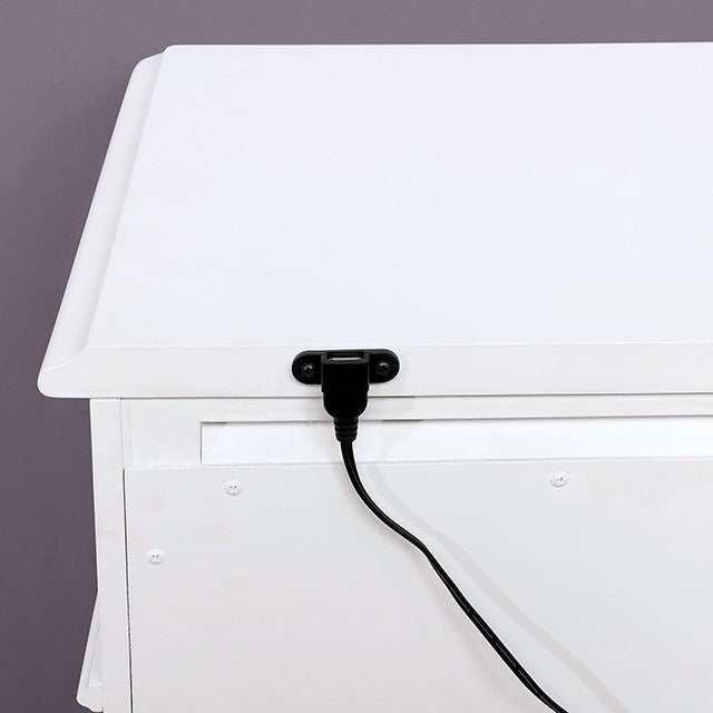 Belva White Full Bed