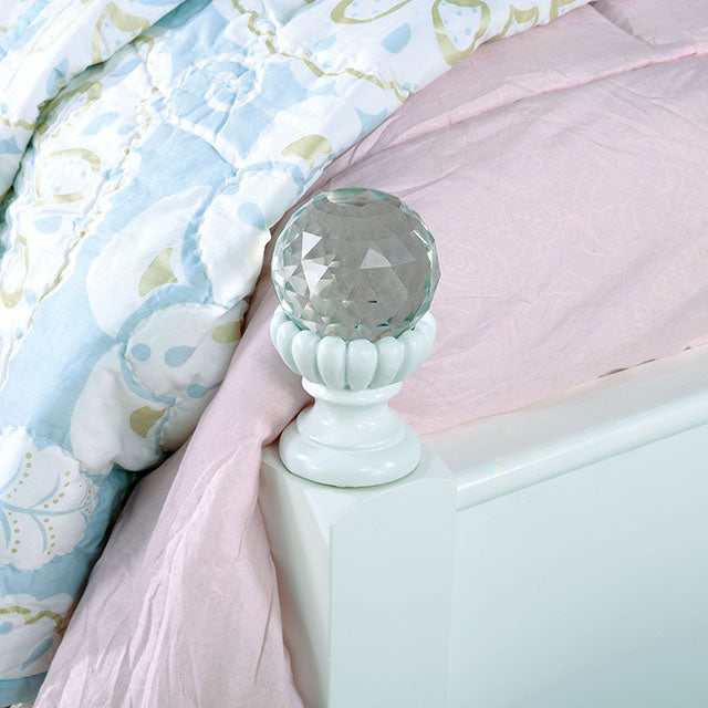 Belva White Twin Bed