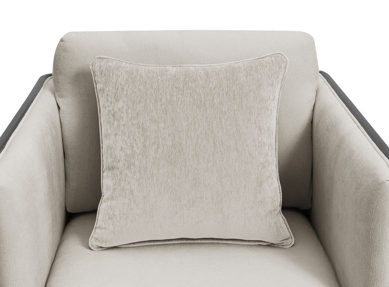 Benilde Taupe Swivel Chair