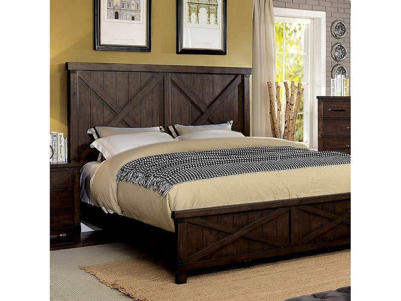 Bianca Dark Walnut Queen Bed