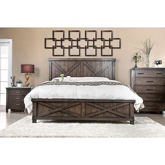 Bianca Dark Walnut Queen Bed