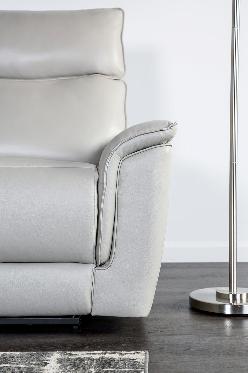 Bienne Taupe Reclining Loveseat