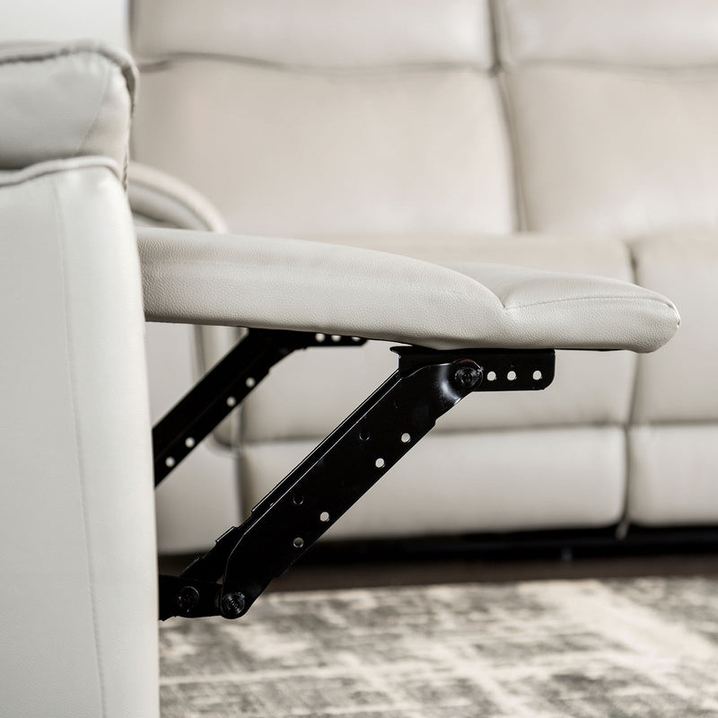 Bienne Taupe Reclining Sofa