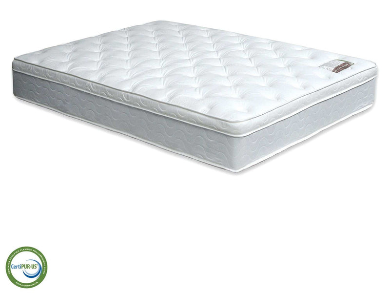 Bird of Paradise White 11" Euro Pillow Top Queen Mattress