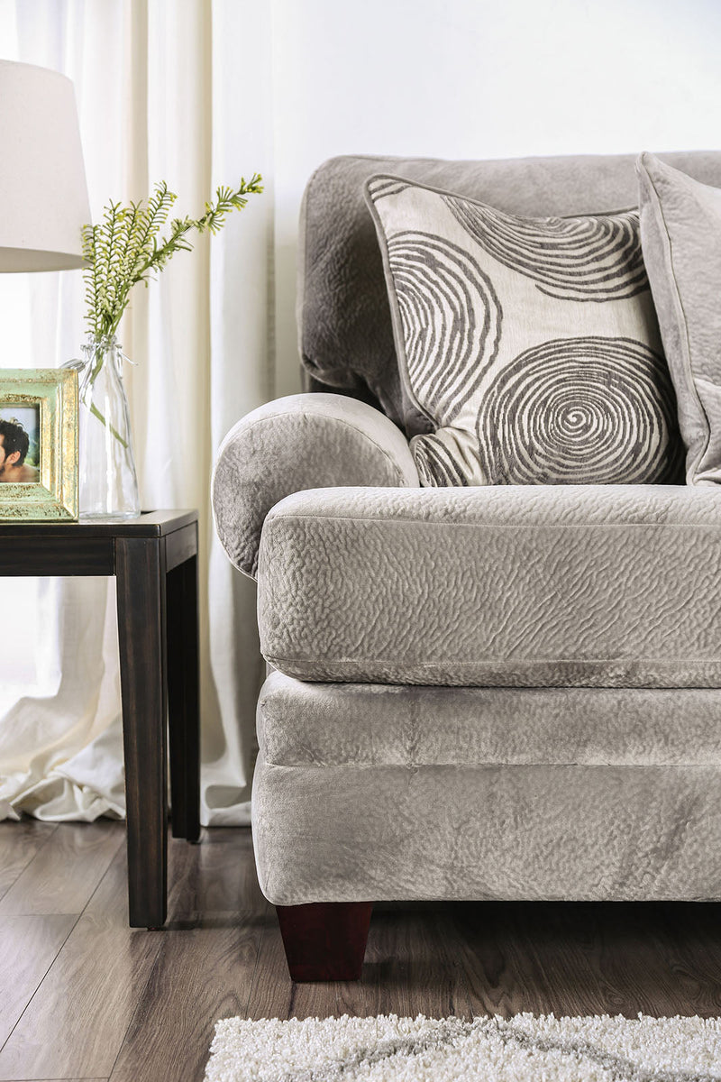 Bonaventura Gray/Pattern Loveseat