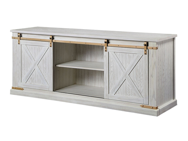 Borrego Antique White TV Stand, Antique White