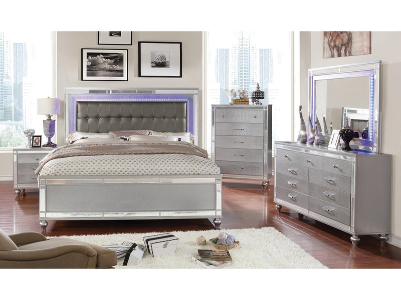Brachium Silver 4 Pc. Queen Bedroom Set