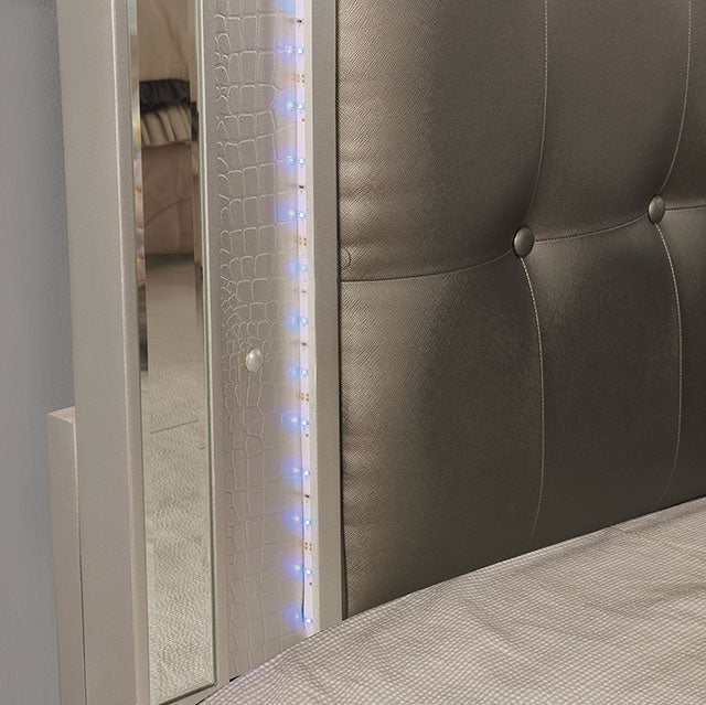 Brachium Silver California King Bed