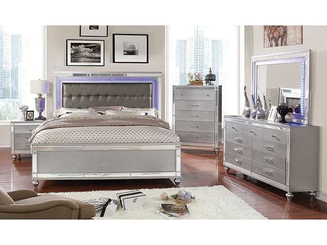 Brachium Silver Queen Bed
