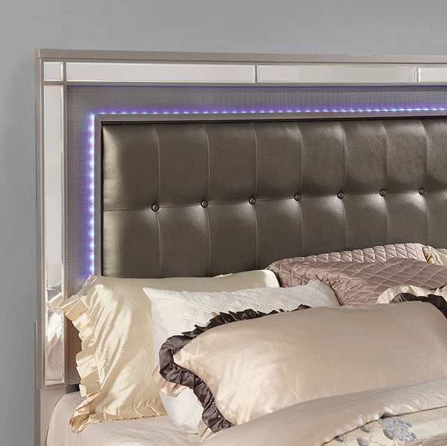 Brachium Silver Queen Bed