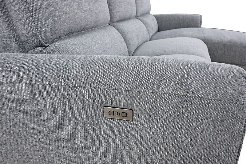 Brande Gray Power Sectional