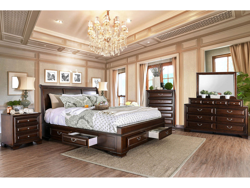 Brandt Brown Cherry 4 Pc. Queen Bedroom Set