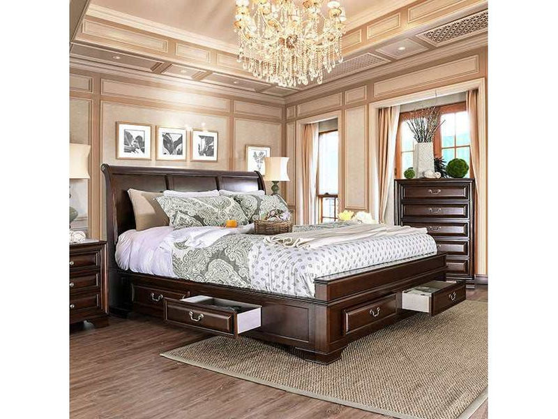 Brandt Brown Cherry Eastern King Bed
