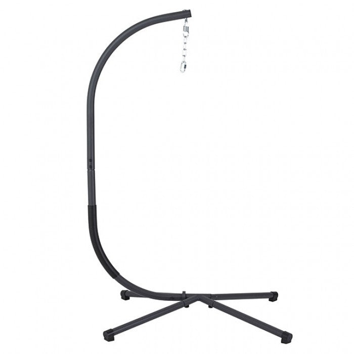 Breeze Light Gray Outdoor Swing Chair w/Stand