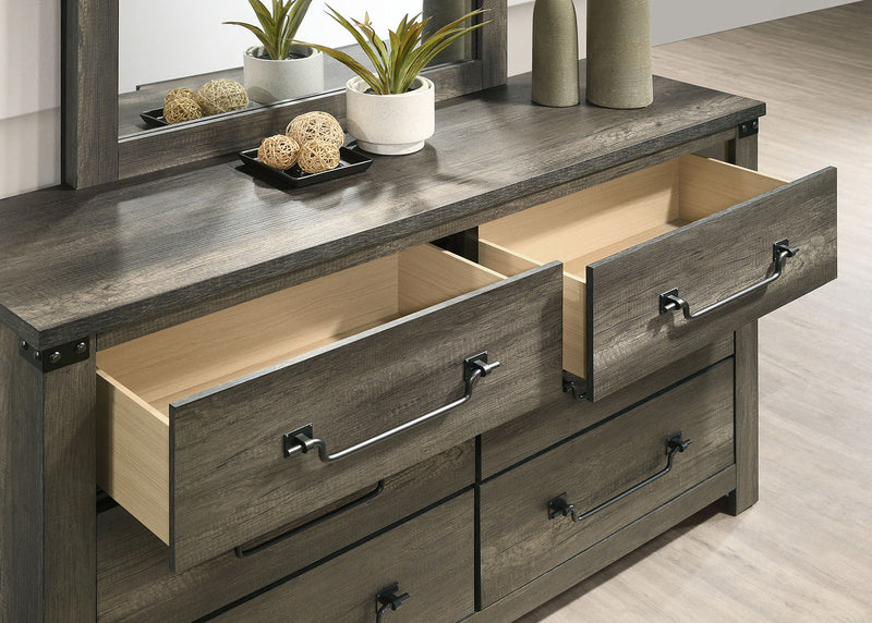 Britonale Gray Queen 5 Piece Bedroom Set w/2 Nightstands