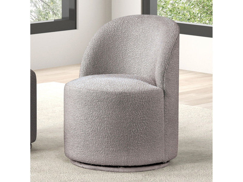 Broager Light Gray Swivel Chair