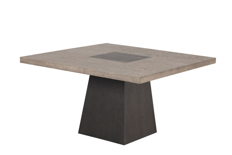 Broager Rustic Oak/Dark Walnut 5 Pc. Square Table Set