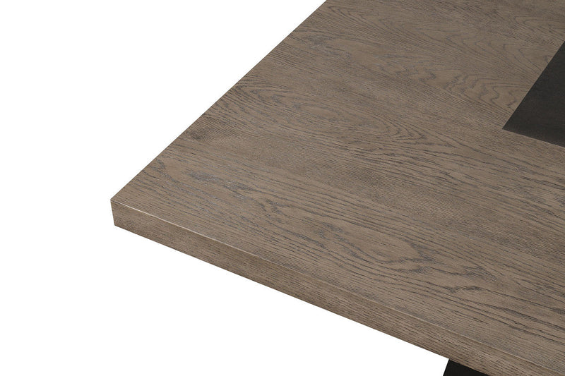 Broager Rustic Oak/Dark Walnut 5 Pc. Square Table Set