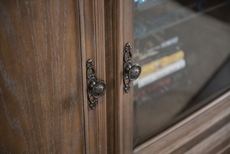 Bromoak Weathered Oak Tv Console